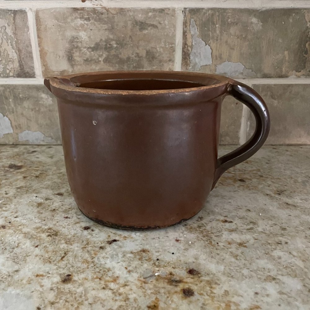 Antique Brownstone Pitcher